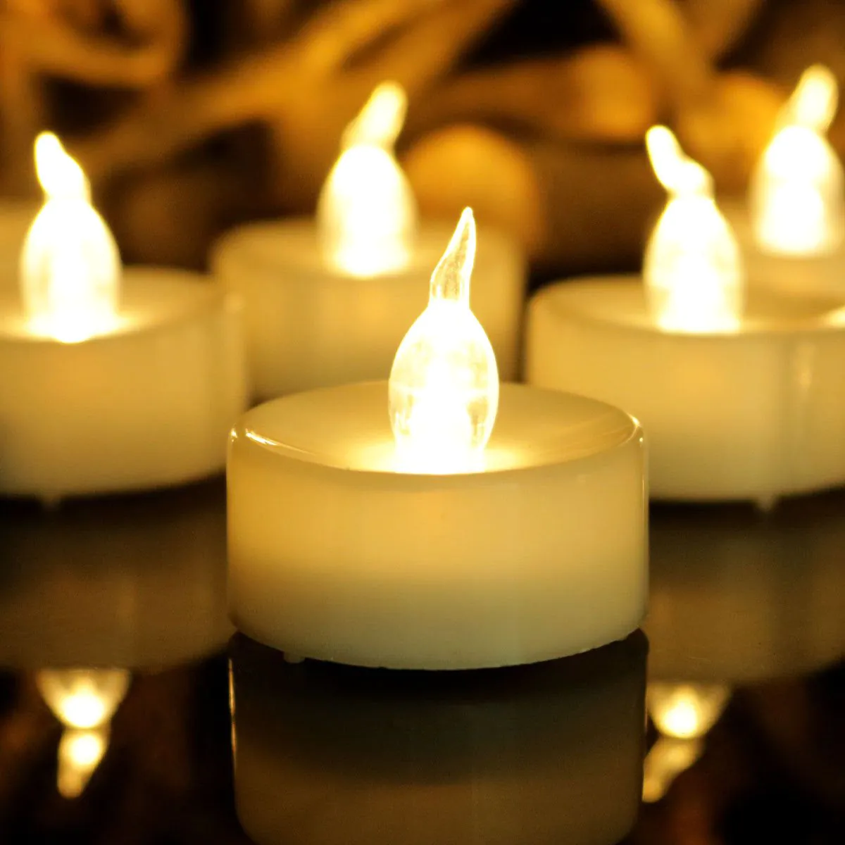 image-12-pack LED Tealight Candles