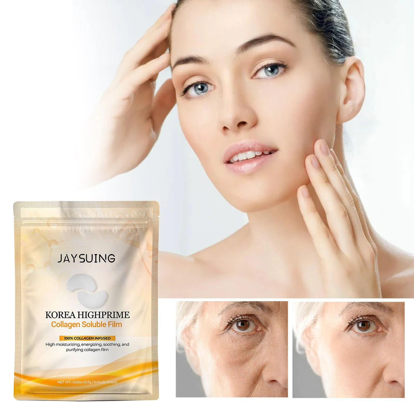 image-Jaysuing Eye Mask - 2pcs Moisturizing Lifting Fine Lines 