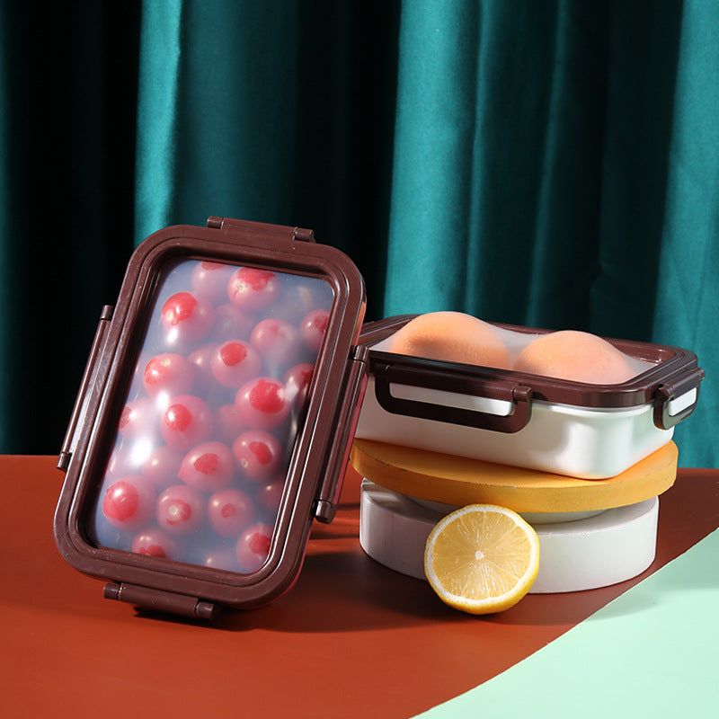 image-Wangfu Silicone Food Storage Container - 1000ml Red 