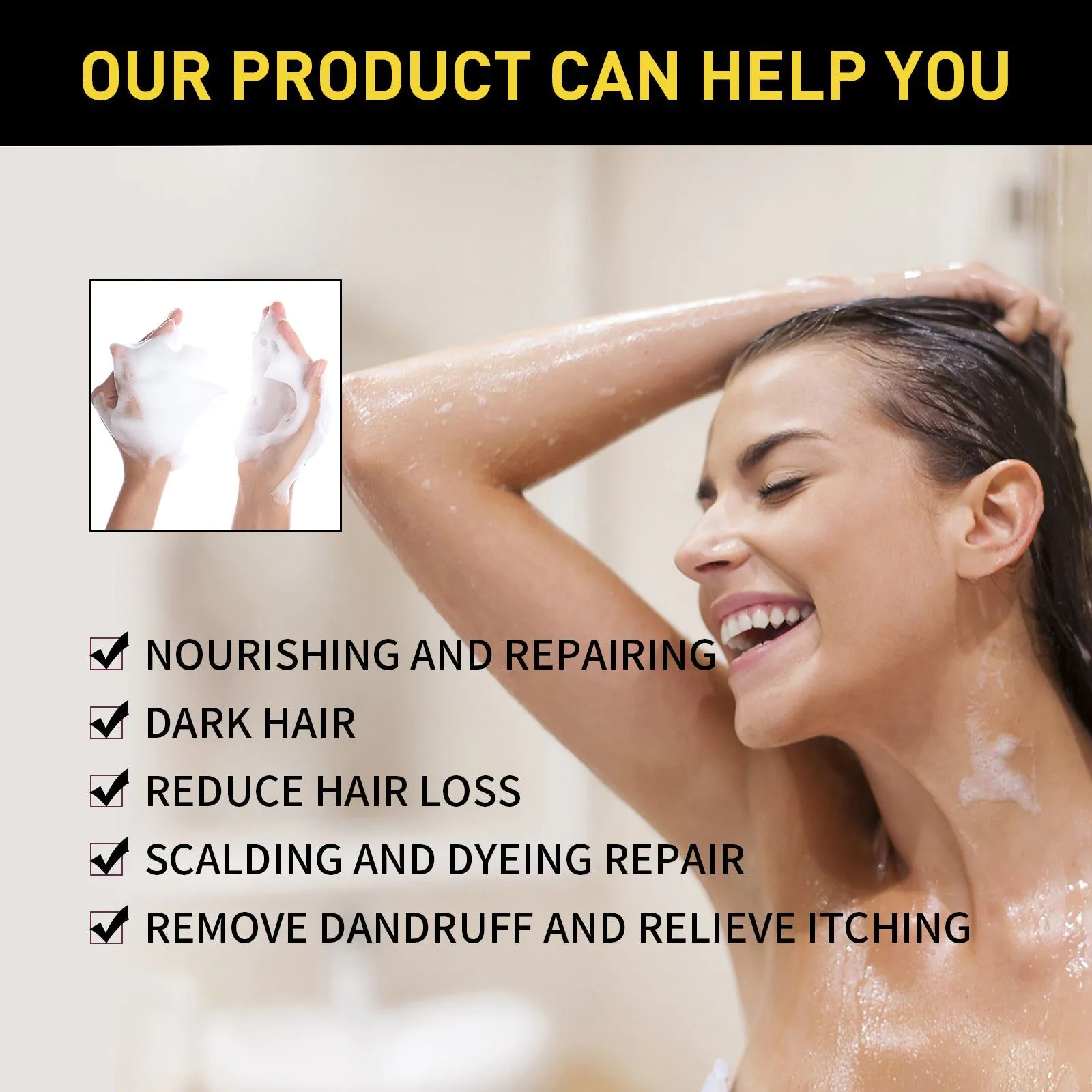 image-EELHOE White to Black Shampoo 100ml 