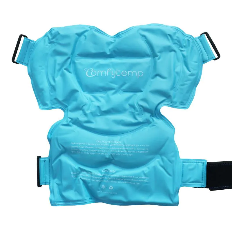 image-Adjustable Sports Shoulder Support with Gel Ice Pack Wrap 