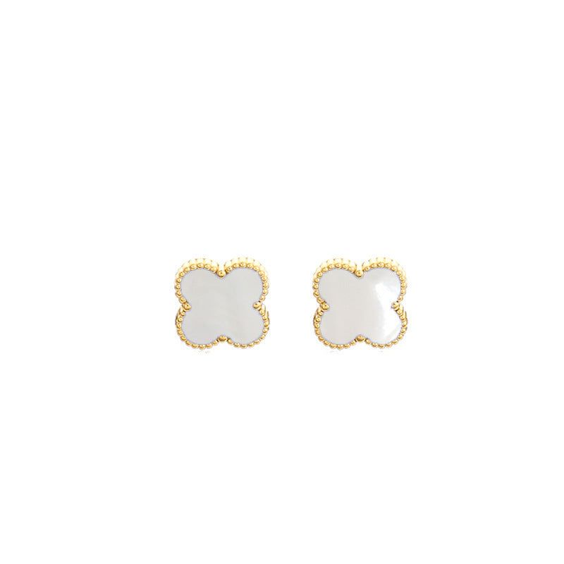 image-Four-Leaf Clover 18k Gold Plated Jewelry Set