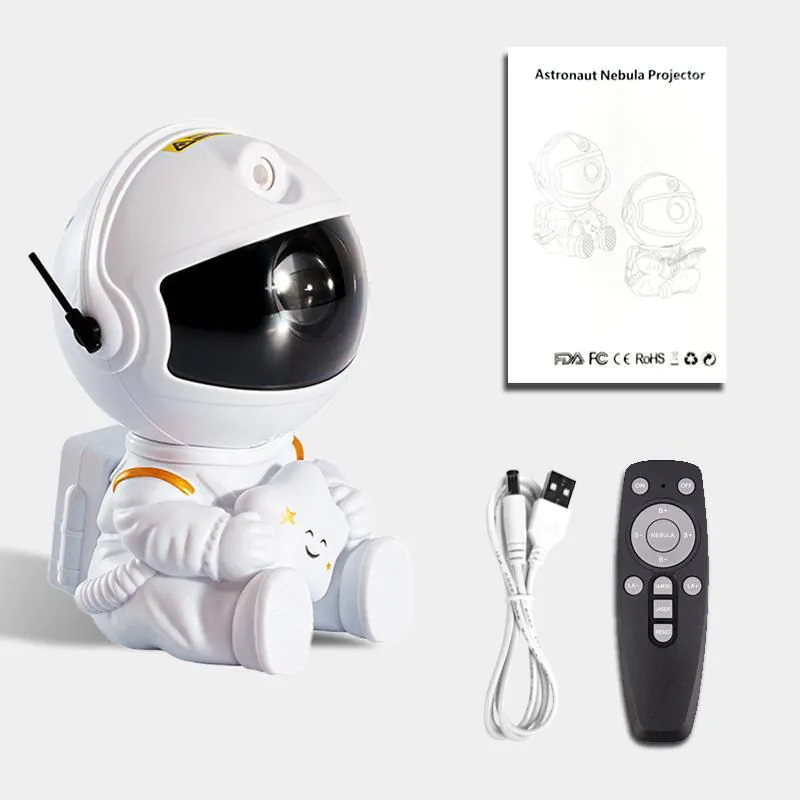 image-Astronaut Laser Nebula Lamp Projector - USB