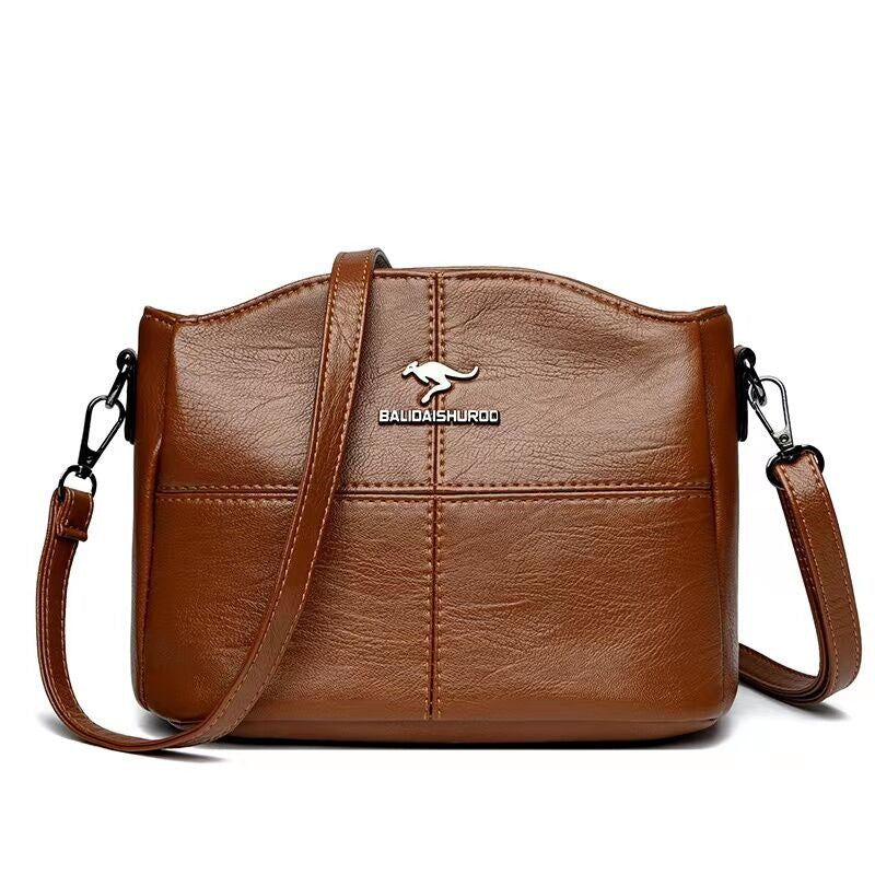 image-KINNMANI Shoulder Bag - Claret PU Shell 22cm