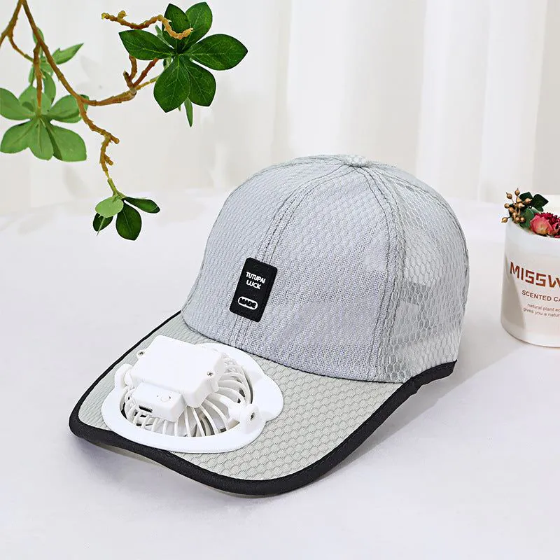 image-Amoi Rechargeable Fan Hat - Breathable Mesh