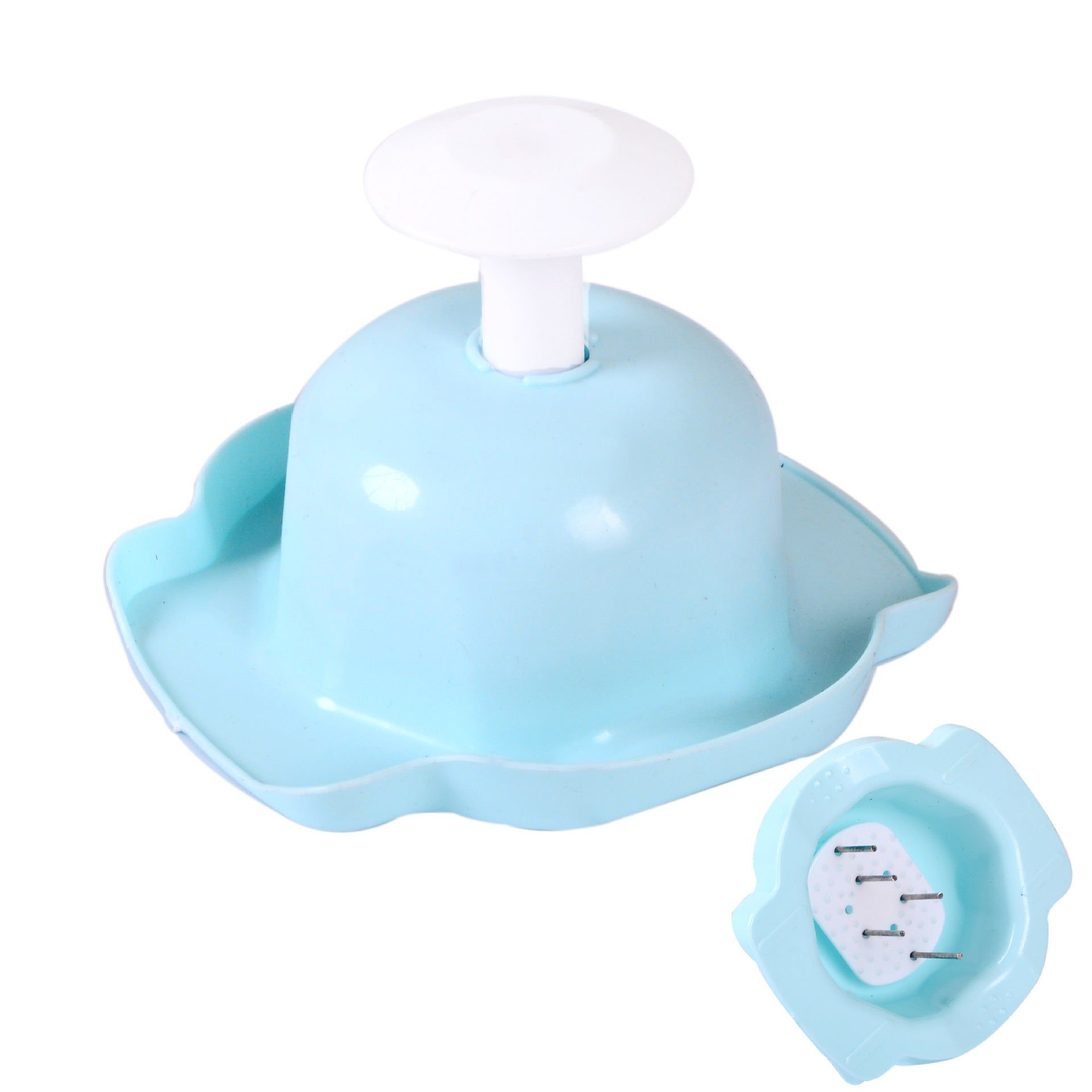 image-Kitchen Grater Multi-functional Slicer Hand Guard Blue