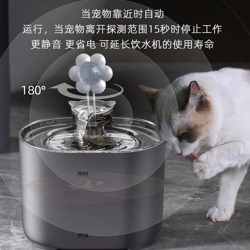 image-Cat Water Fountain - Circulating Filtered Automatic Dispenser
