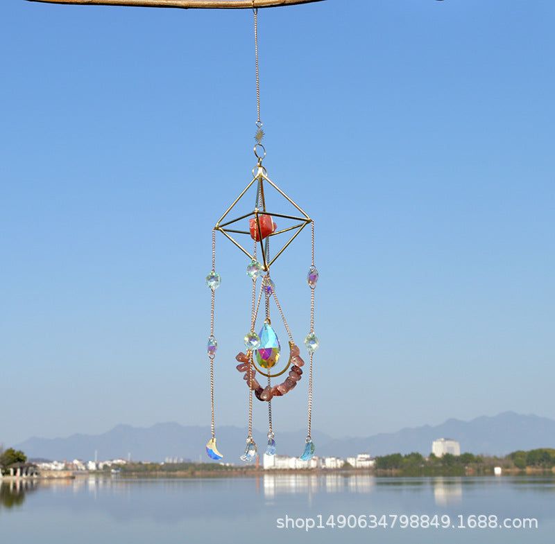 image-Sun Catcher Prism Gemstone Pendant - Rainbow Decor