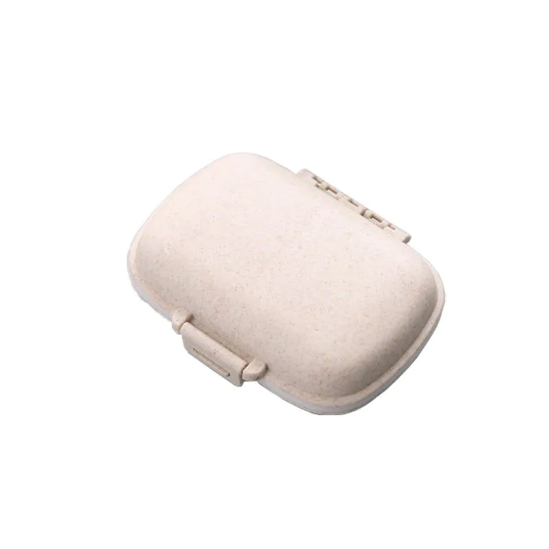 image-Portable 7-Day Pill Organizer - Double-Layer Sealed Storage