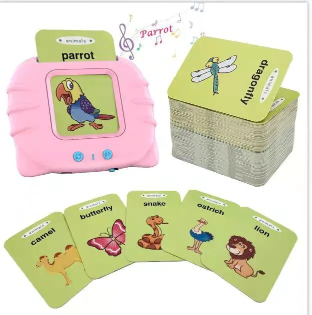image-Children's English Learning Card Machine - Blue
