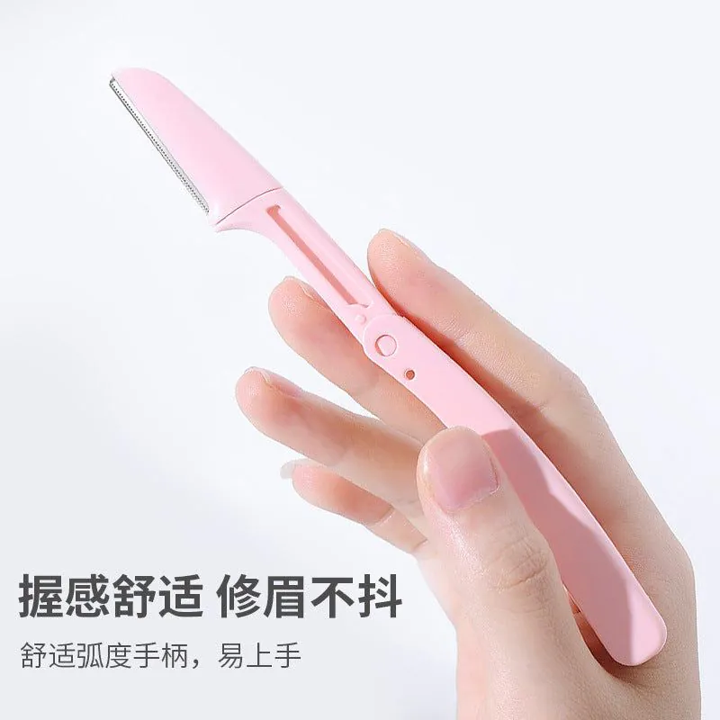 image-Portable Eyebrow Trimmer - Anti-Scratch Replaceable Blade