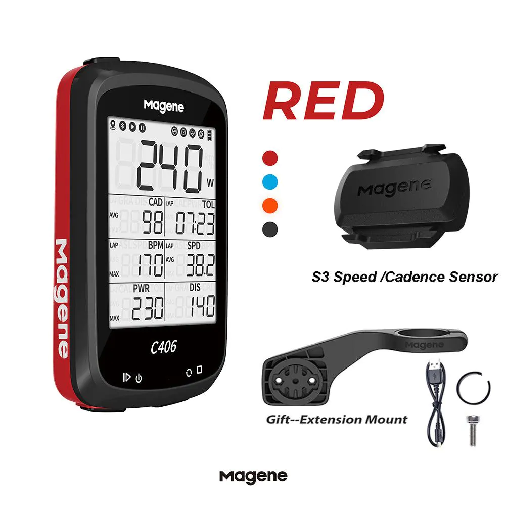 image-Magene C406 Waterproof GPS Mountain Bike - Wireless Smart Code