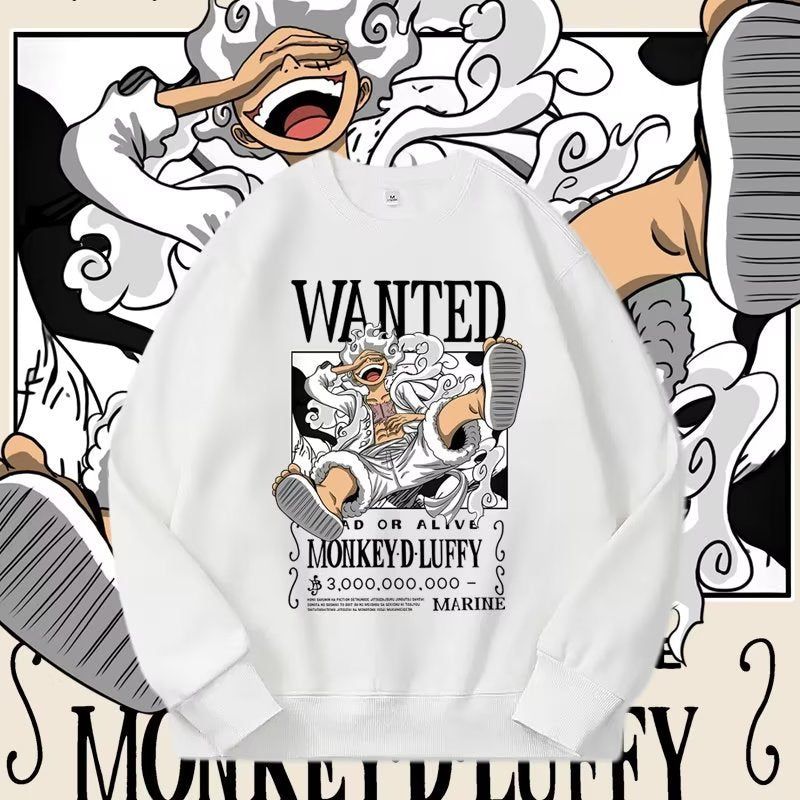 image-One Piece Luffy Sweatshirt Men Black Pullover