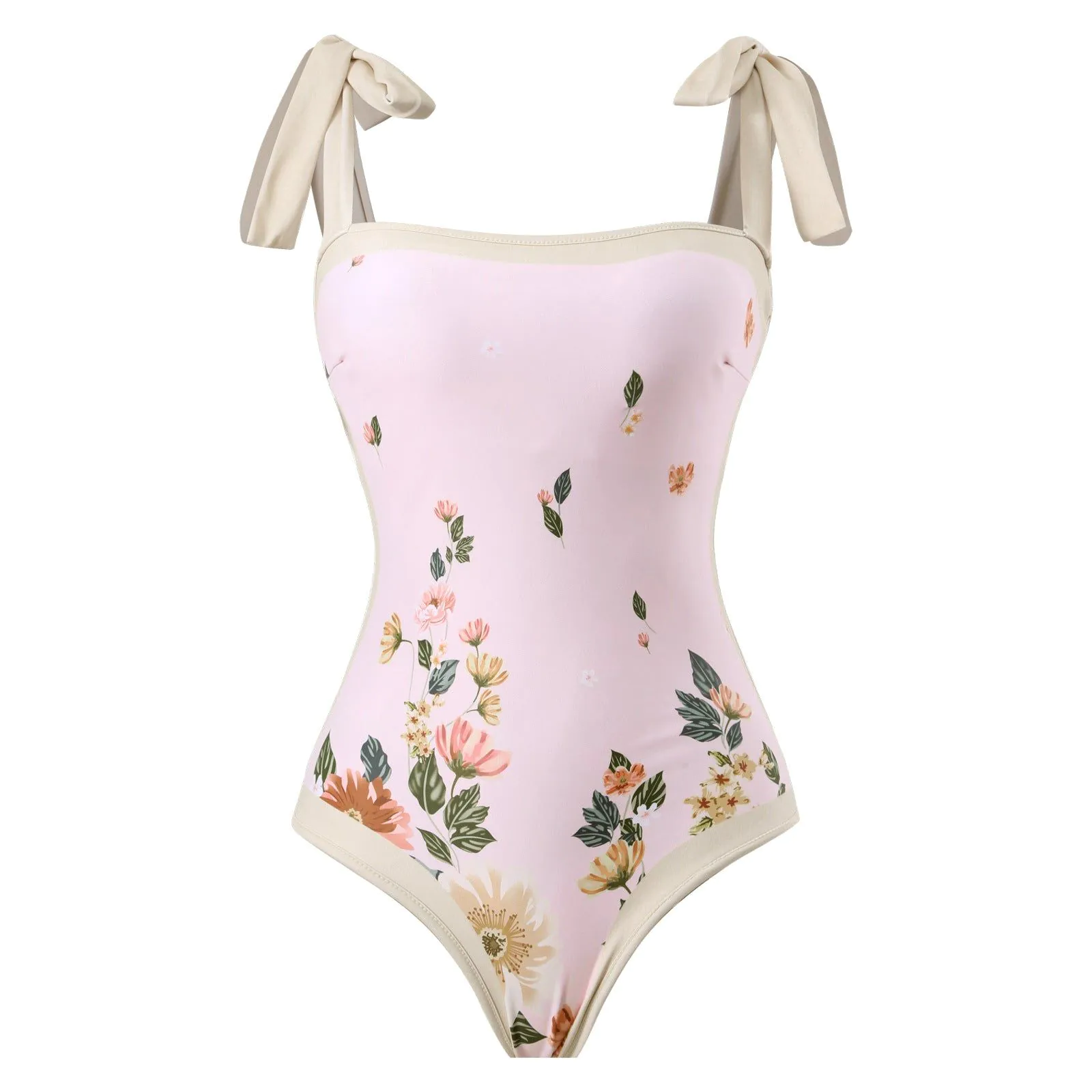 image-Women's Swimsuit Three-Piece Set - Polyester Black