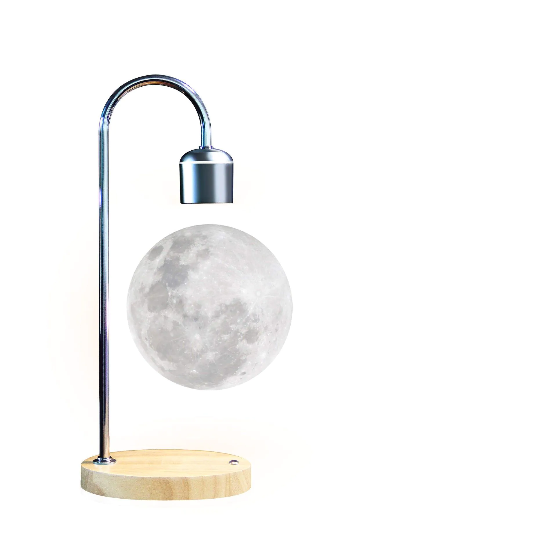 image-Gleagle Magnetic Levitation Moon Lamp - 3D Printed LED