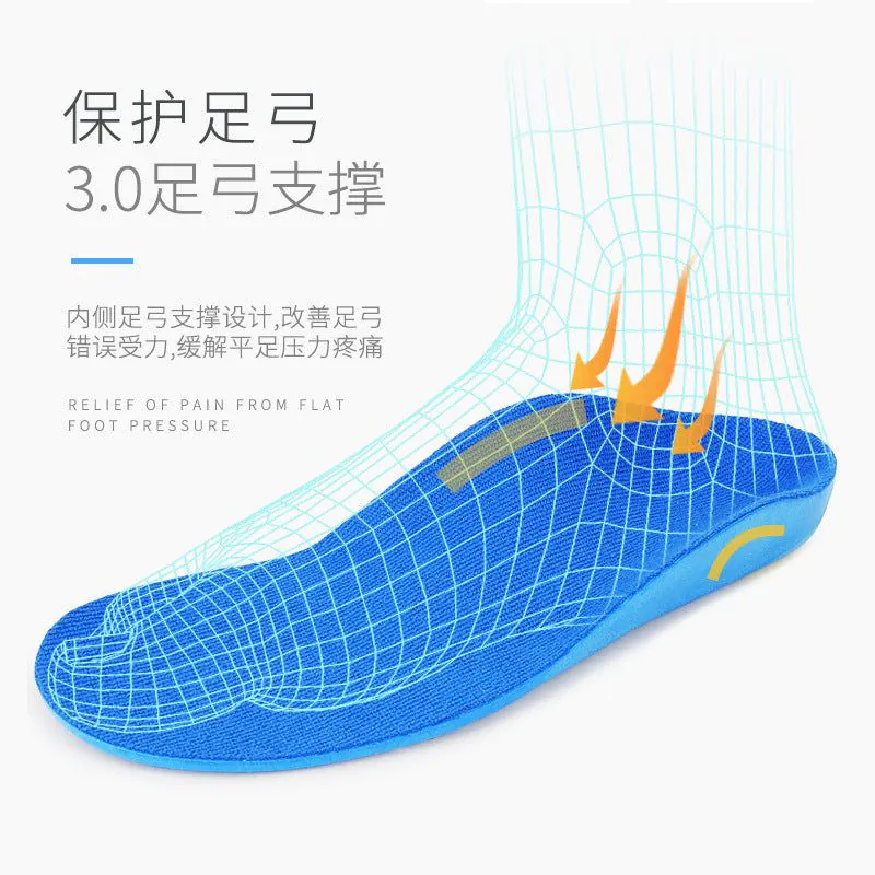 image-Children's Orthopedic Insoles - Blue Arch Support