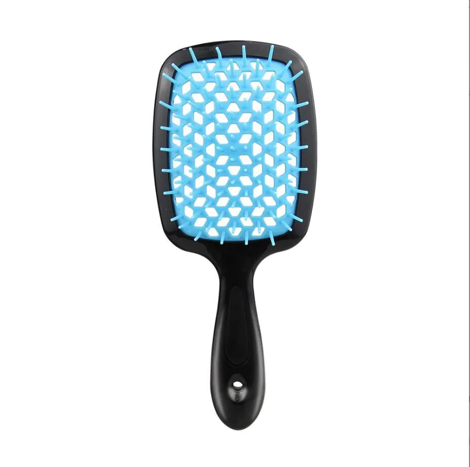 image-Soft Concubine Square Hollow Massage Comb - Black 