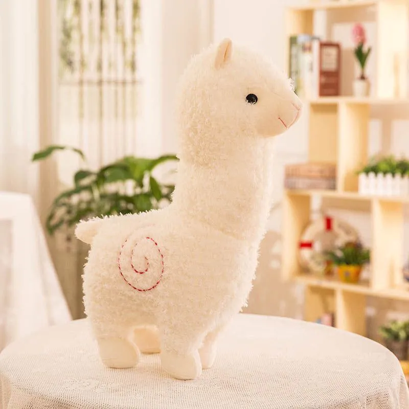 image-Alpaca Plush Toy - Large Soft Lamb Doll