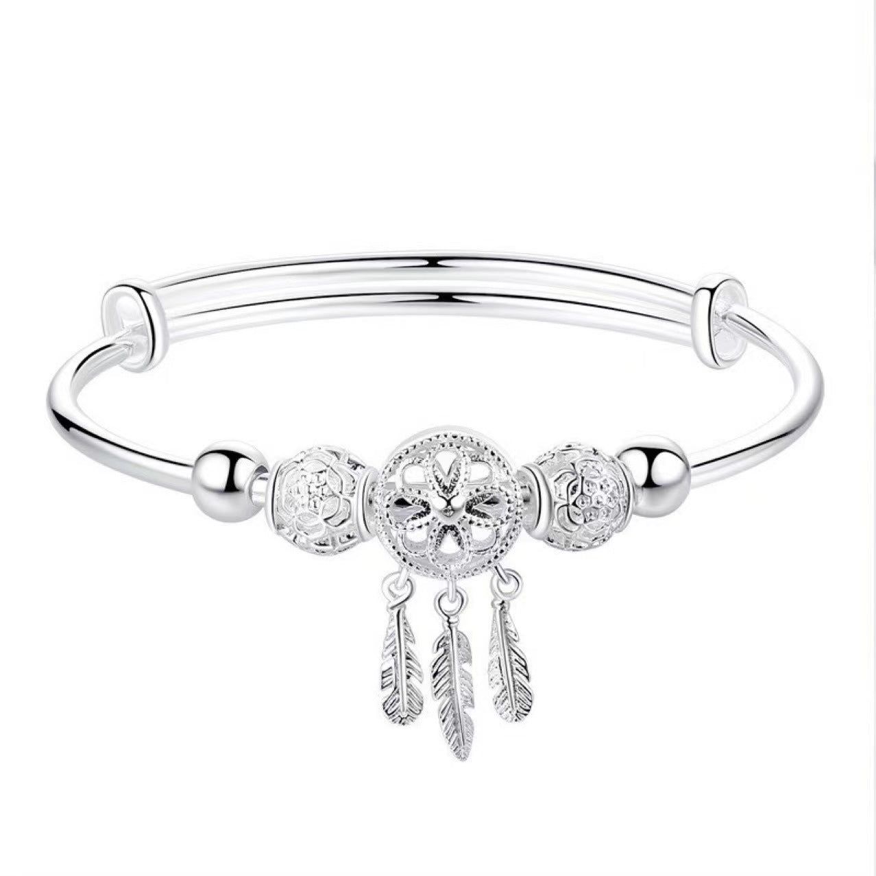 image-Dreamcatcher Bracelet Silver Plated Women