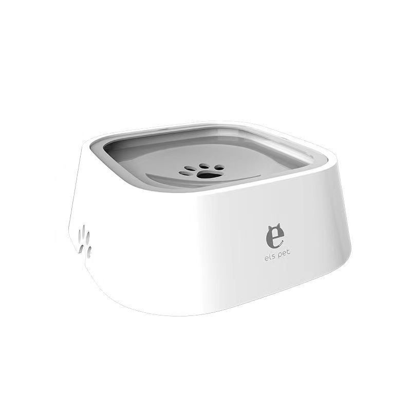 Cyborg Floating Dog Water Bowl - Grey Non-Wet Mouth Basin