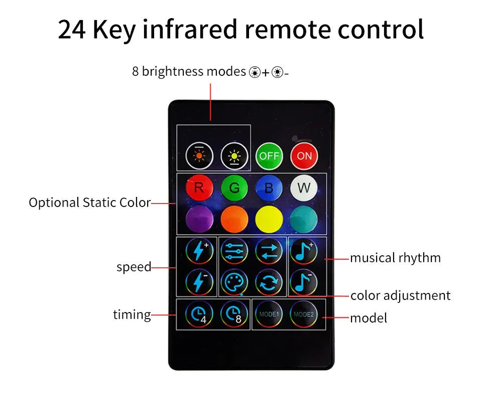image-FX RGB LED String Lights 100LED APP Bluetooth 