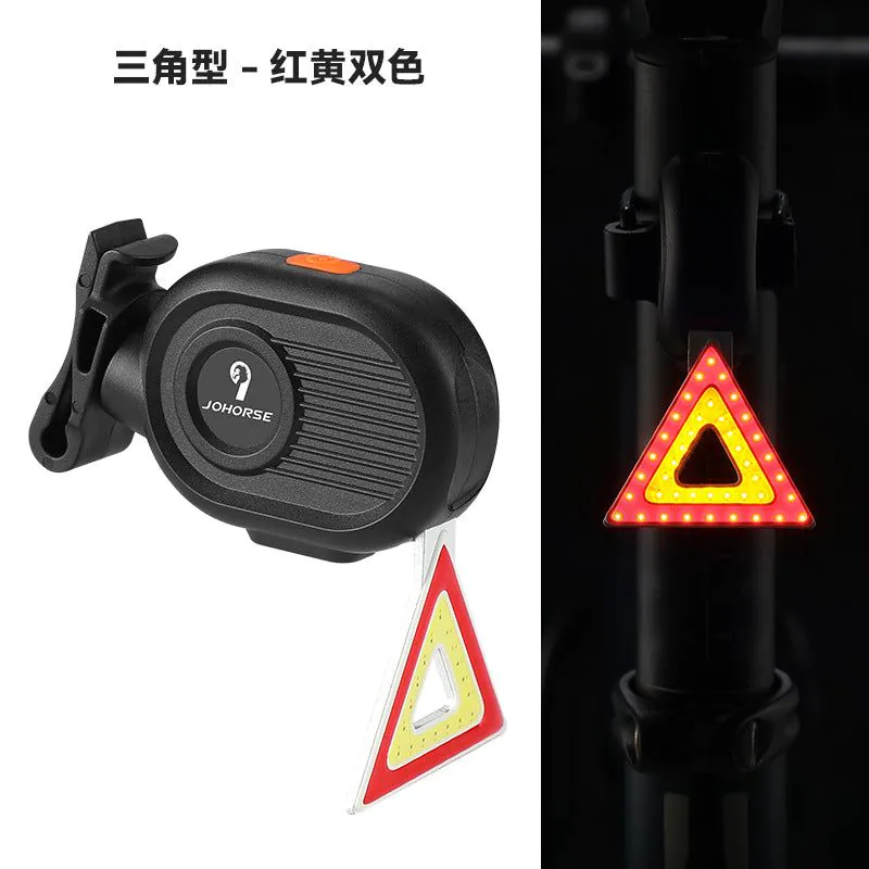 image-Bicycle Tail Light - Compact Portable Red LED Cycling