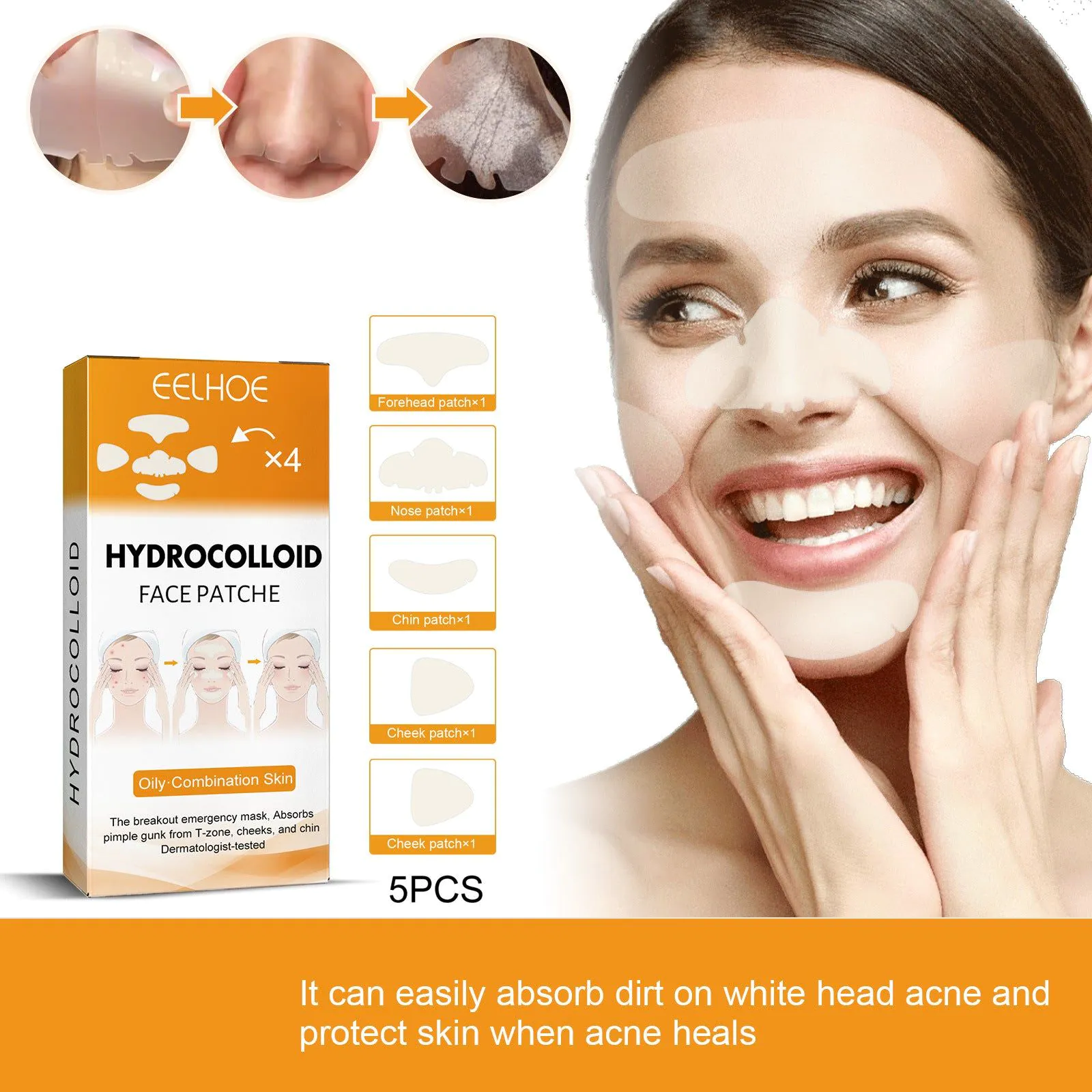 image-EELHOE Hydrogel Acne Patches - Transparent 24pc