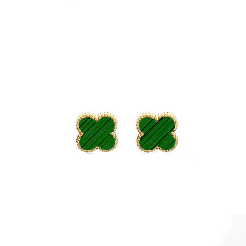 image-Four-Leaf Clover 18k Gold Plated Jewelry Set