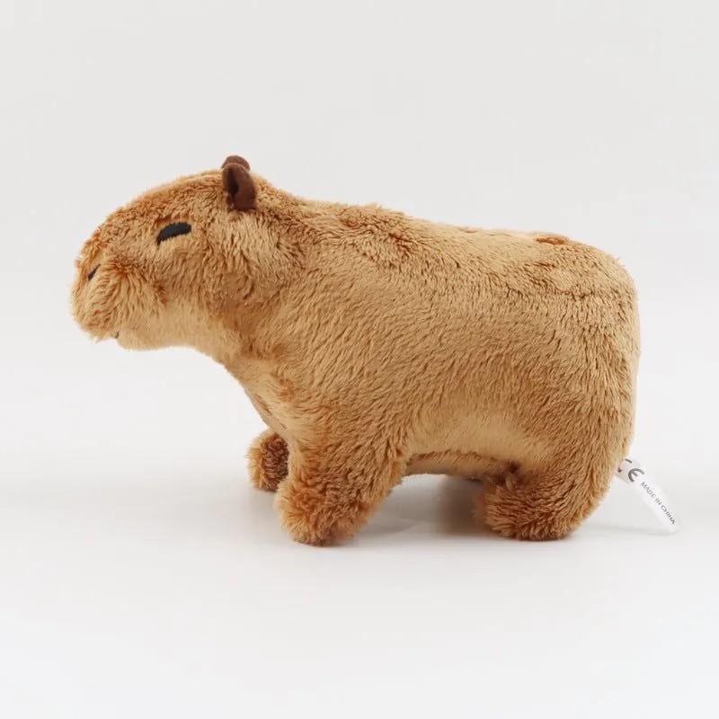 image-Capybara Plush Toy - Brown 18cm Short Plush