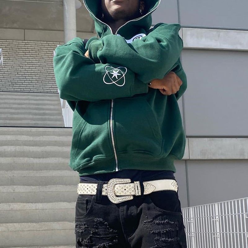 image-KIF Hoodie Violet Pattern Zip Fleece XL