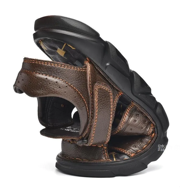 image-Tuttle Men's Cork Sandals - Black Size 48 