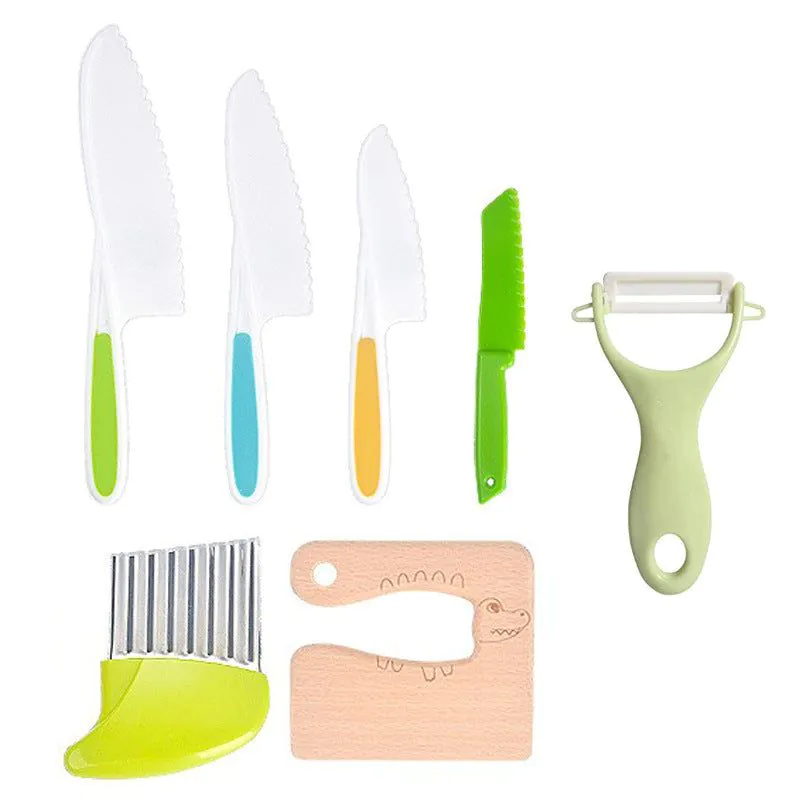 image-Children's Plastic Knife Set 19pc - Serrated Blade