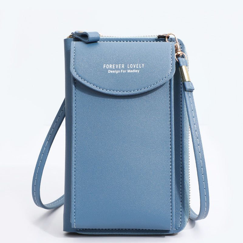 image-Women's Multi-Functional Shoulder Mobile Phone Bag - Solid Color