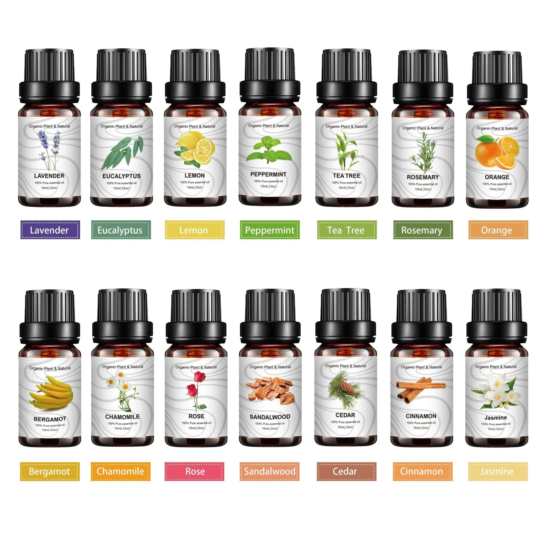 image-Essential Oil Set 14-Piece 10ml Multi-Bottle
