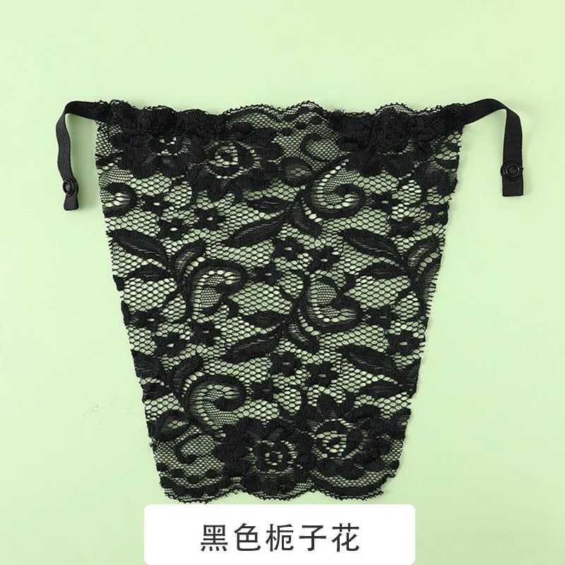 image-Lace Bralette Triangle Cup - White Anti-Light