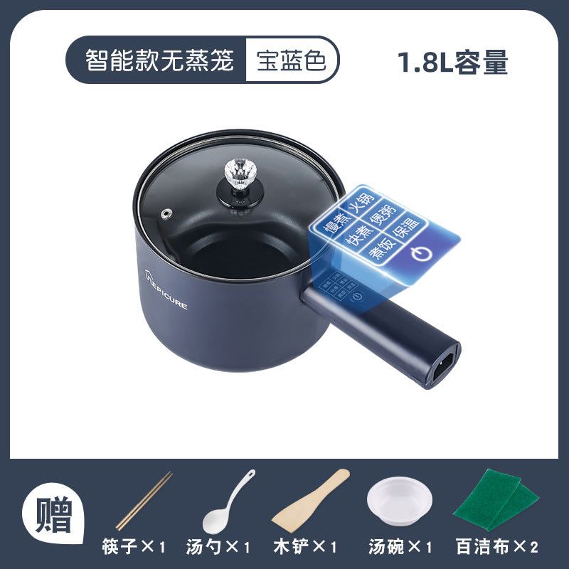 image-Guangxing 110V Electric Hot Pot - White, 1.8L, Multi-Functional