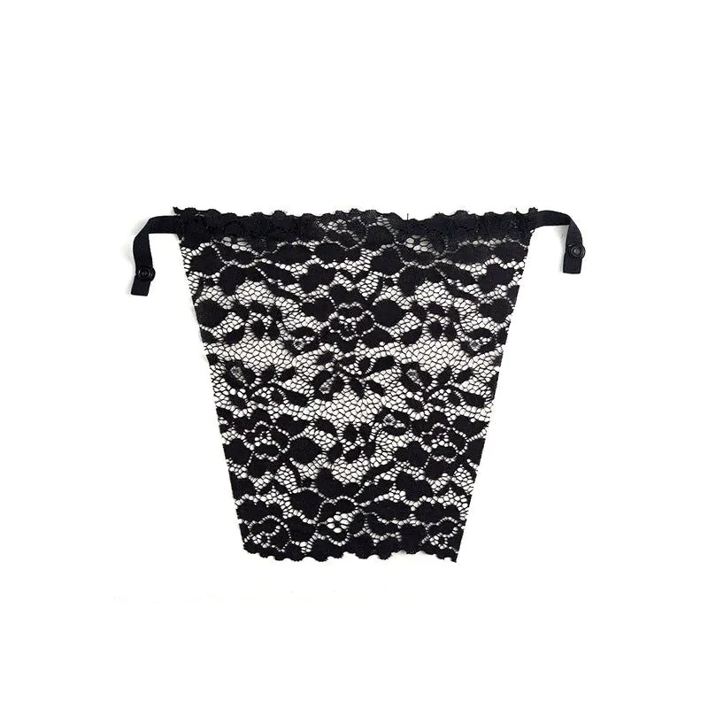 image-Lace Bralette Triangle Cup - White Anti-Light