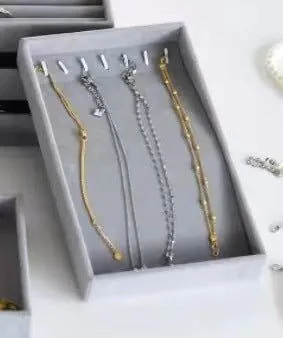 image-Jewelry Storage Tray - Desktop Organizer