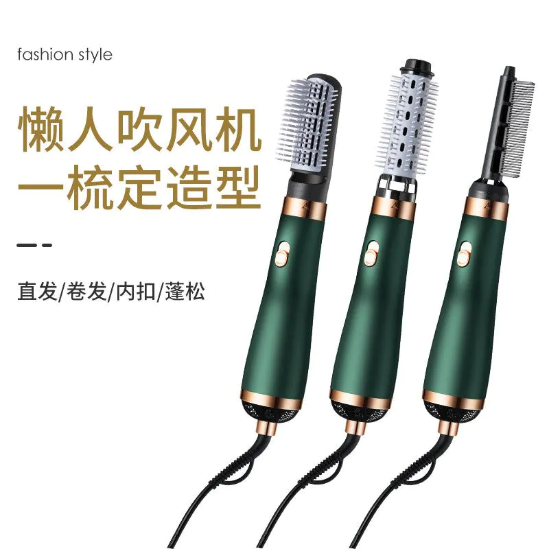 image-Multi-in-1 Hair Dryer Straightener Curler - 750W White