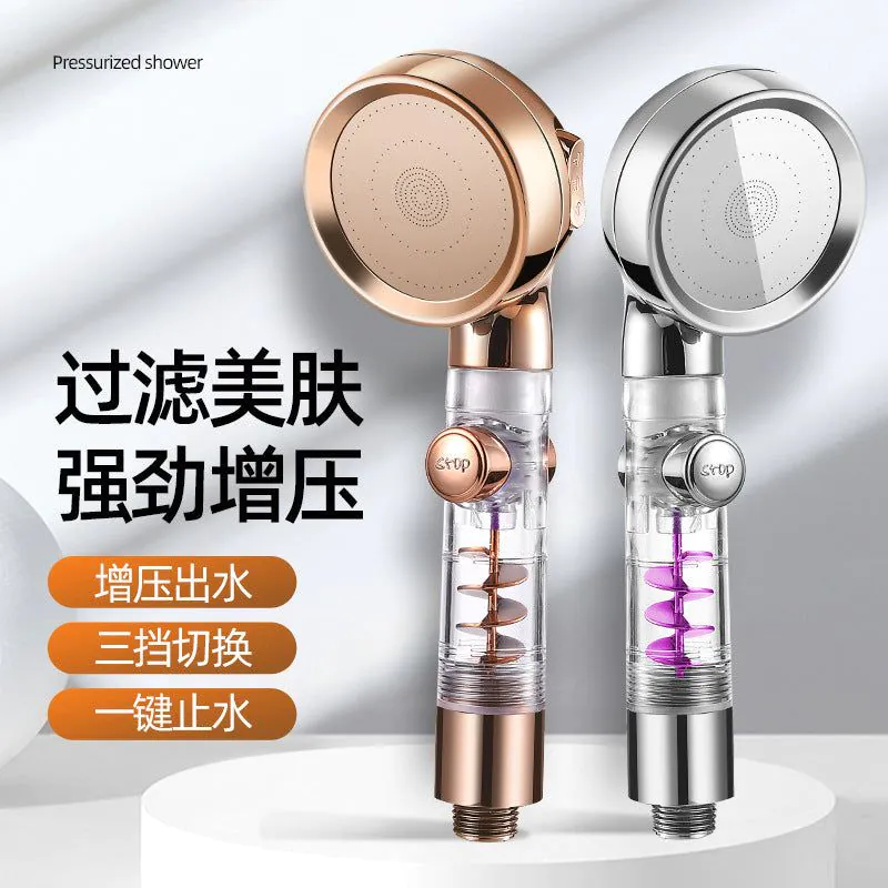 image-Three-speed Turbo Shower Head Set 