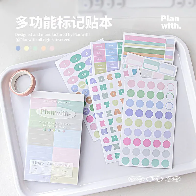 image-RosyPosy Learning Key Marker Stickers
