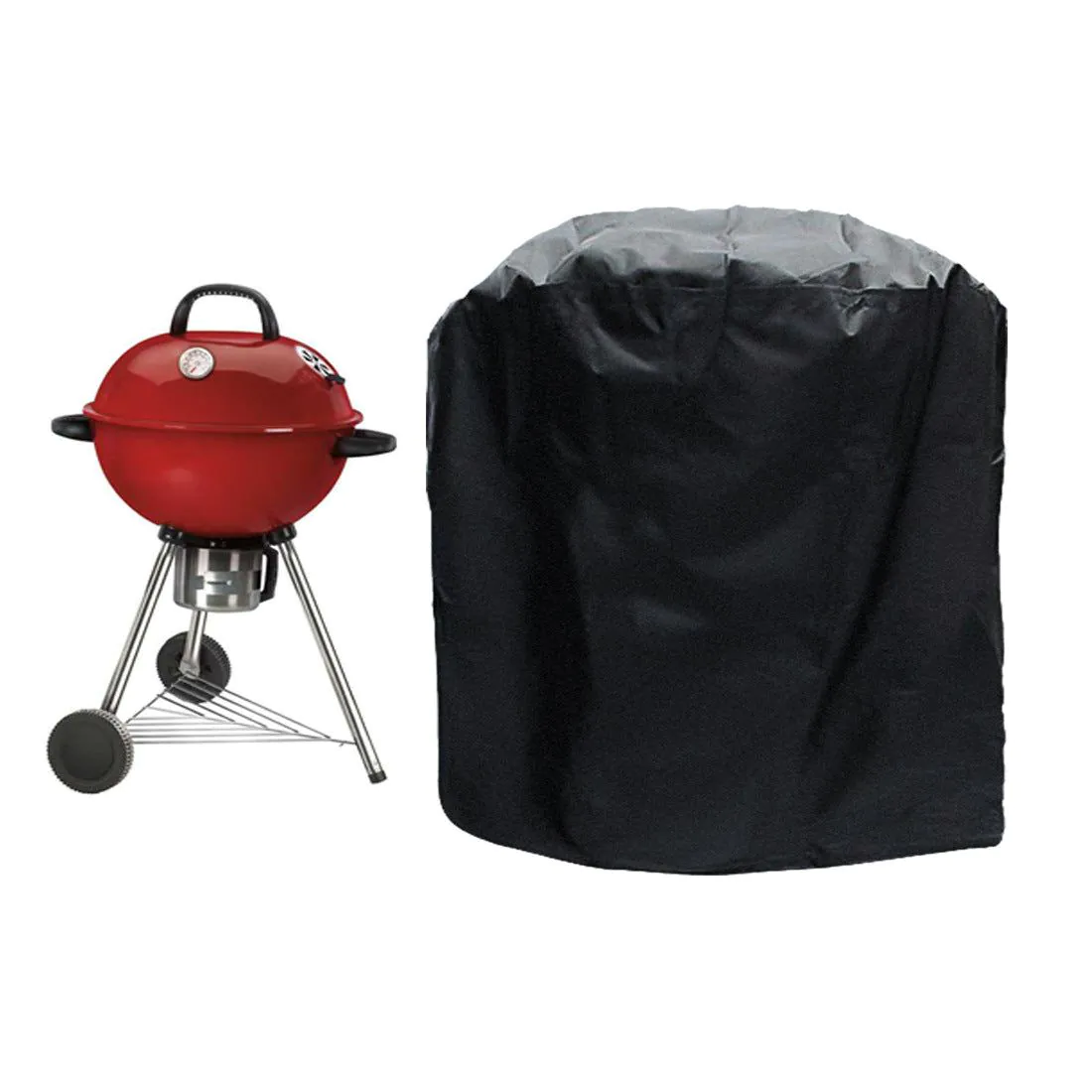 image-Round BBQ Grill Cover Waterproof Outdoor