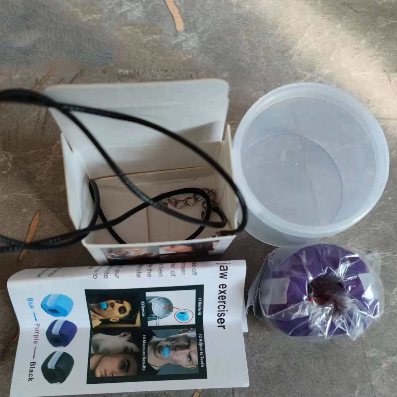 image-Jawzrsize Masseter Trainer 50lb Purple