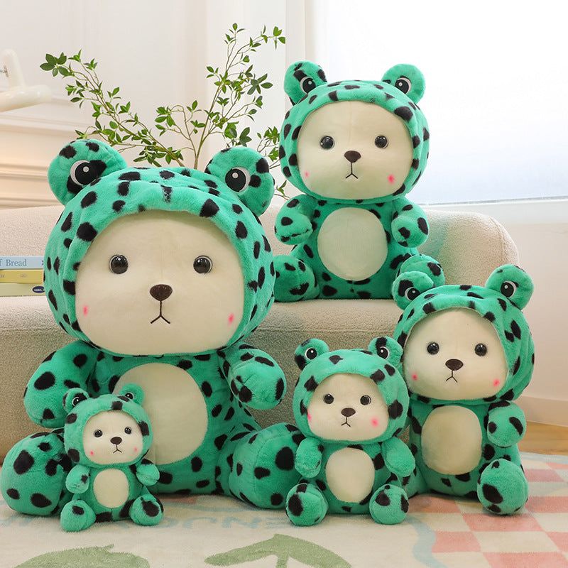 image-Creative Transformation Frog Lily Plush Toy