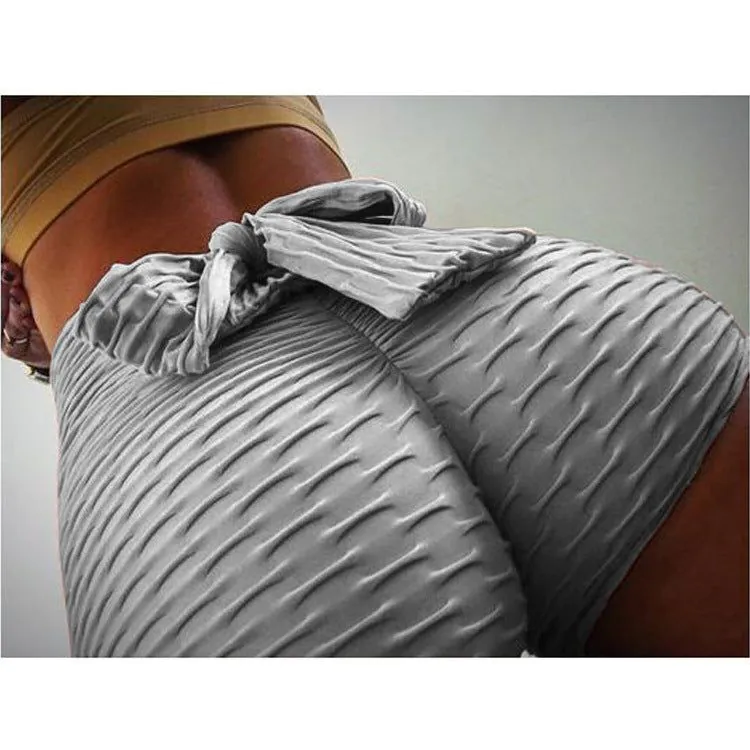image-Women's High Waist Yoga Shorts - Red Bean Paste XL