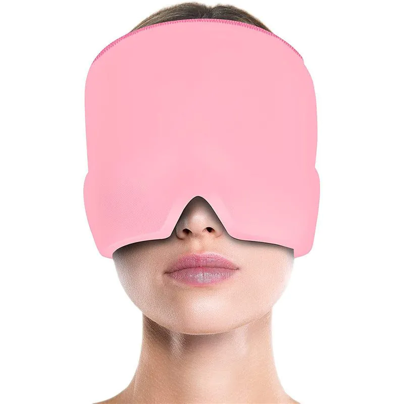 image-Cold Compress Eye Mask - Purple Gel Headgear