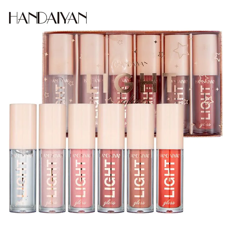 image-HANDAIYAN Mirror Lip Gloss Set 6 Piece - Type B