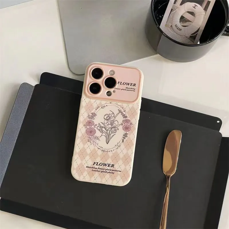 image-FNKO iPhone 14 Case - Sketch Flower White TPU