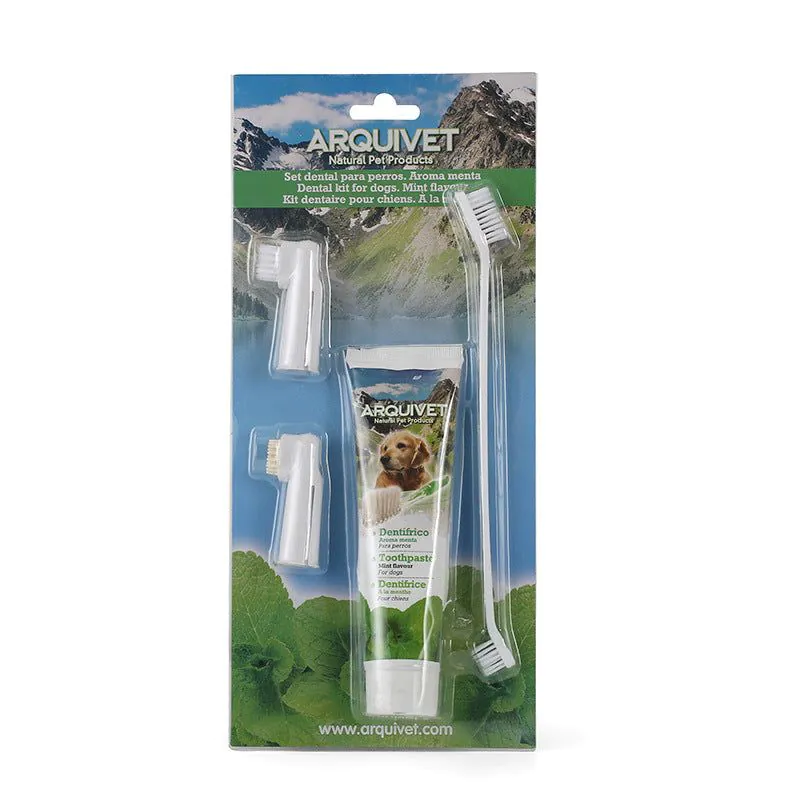 image-ARQUIVET Pet Toothpaste & Toothbrush Set Strawberry