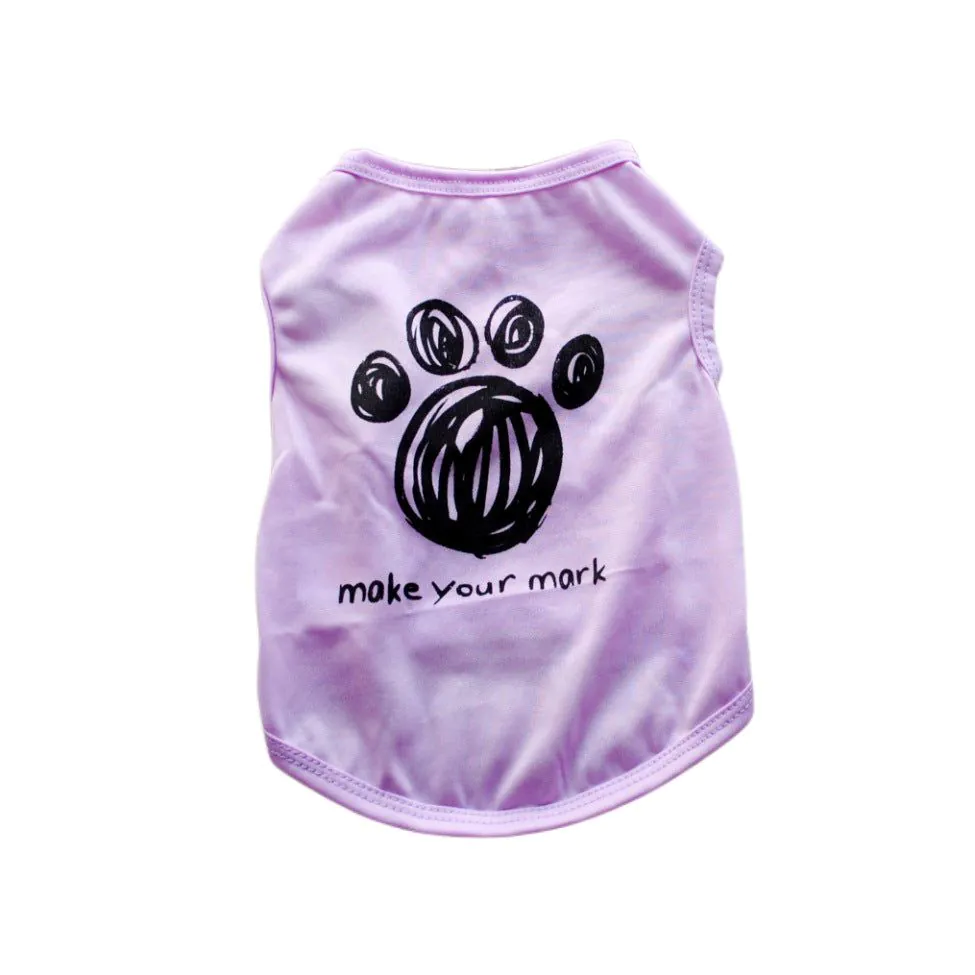 image-Pet Clothes Summer Vest Breathable Polyester